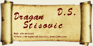 Dragan Stišović vizit kartica